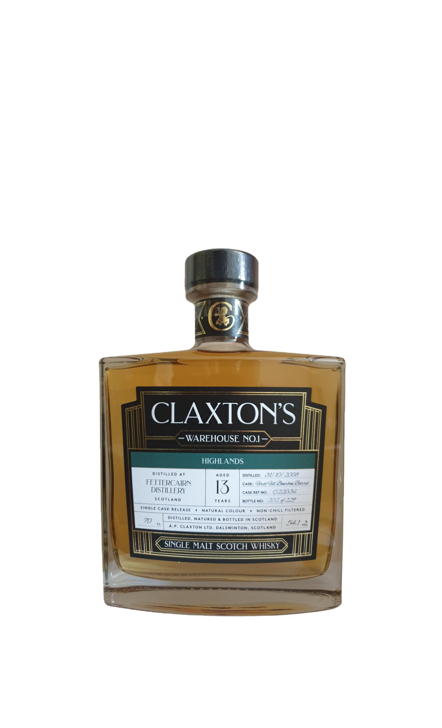 Fettercairn 2008 13yo Warehouse 1 Claxton's with presentation box