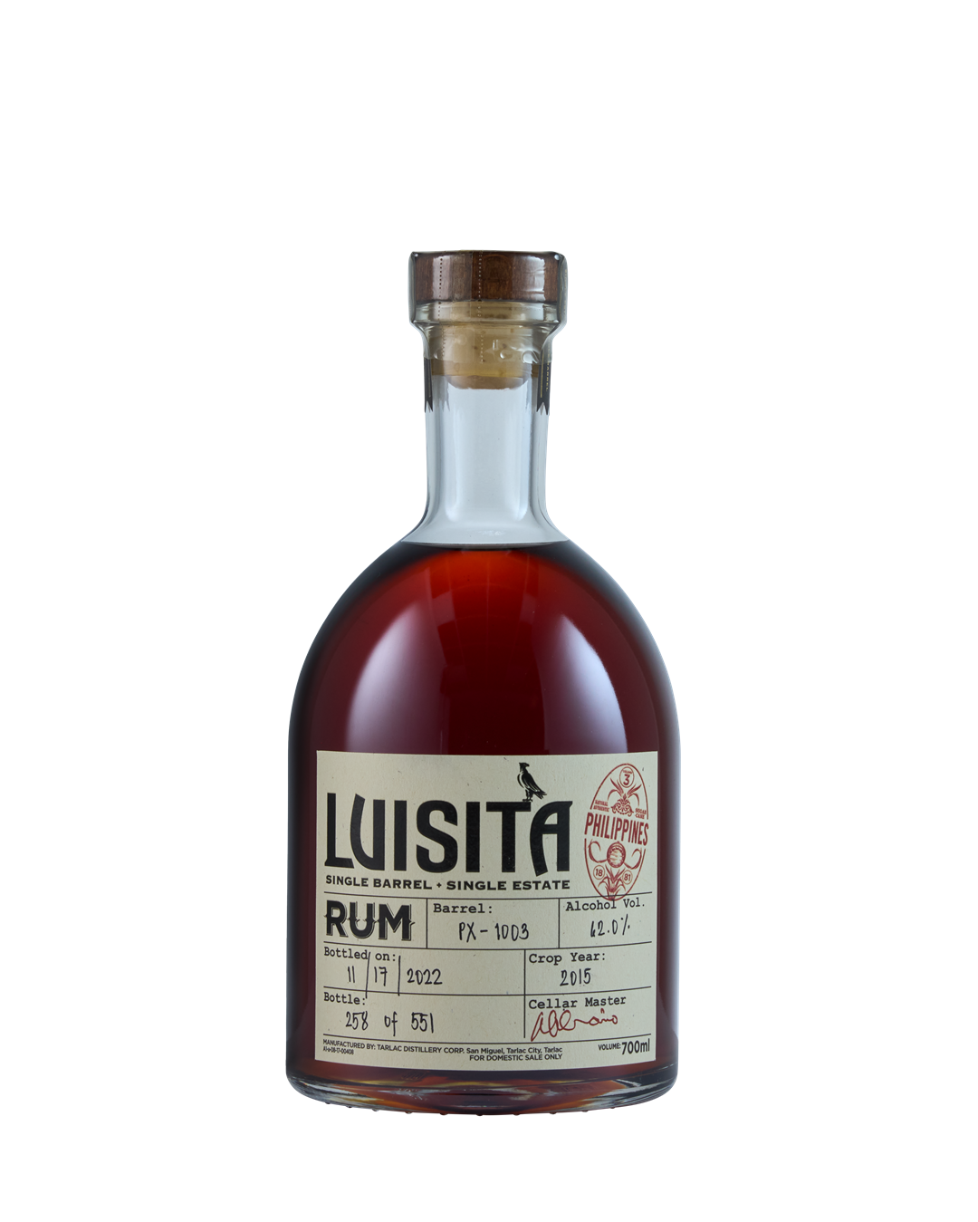Luisita Crop 2015 6yo Pedro Ximenez Barrel