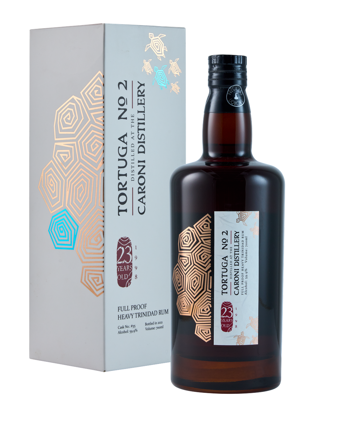 Caroni 1998 23yo Tortuga 2 Bottled by Precious Liquors